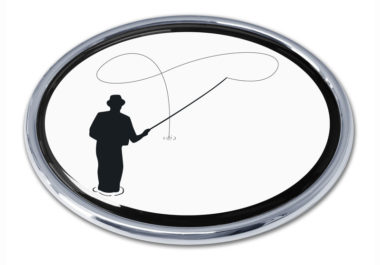 Fly Fishing Chrome Emblem image