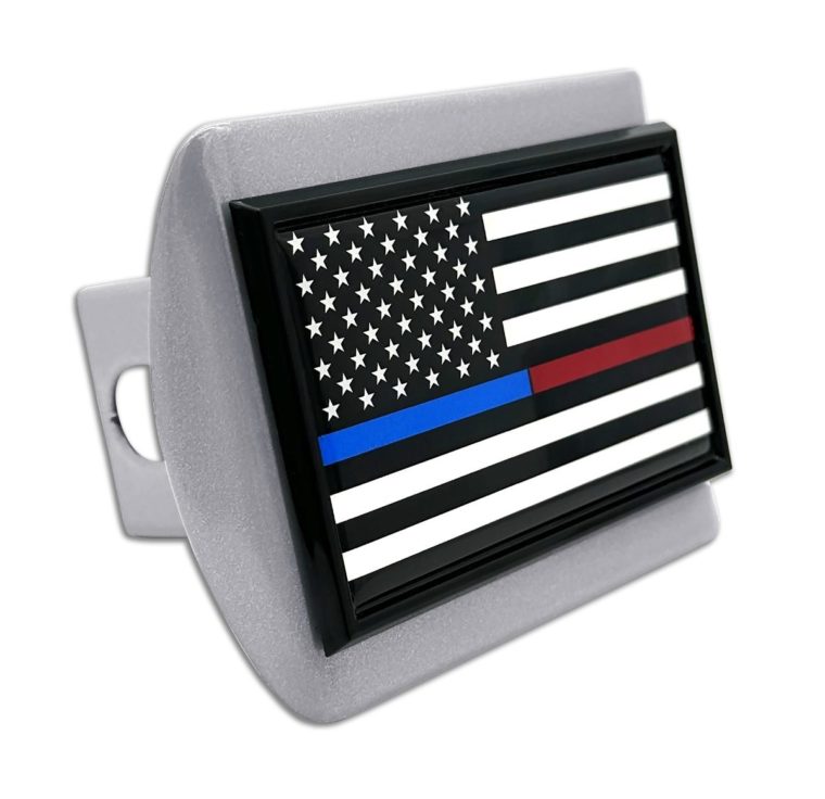 First Responders Brushed Chrome Hitch Cover