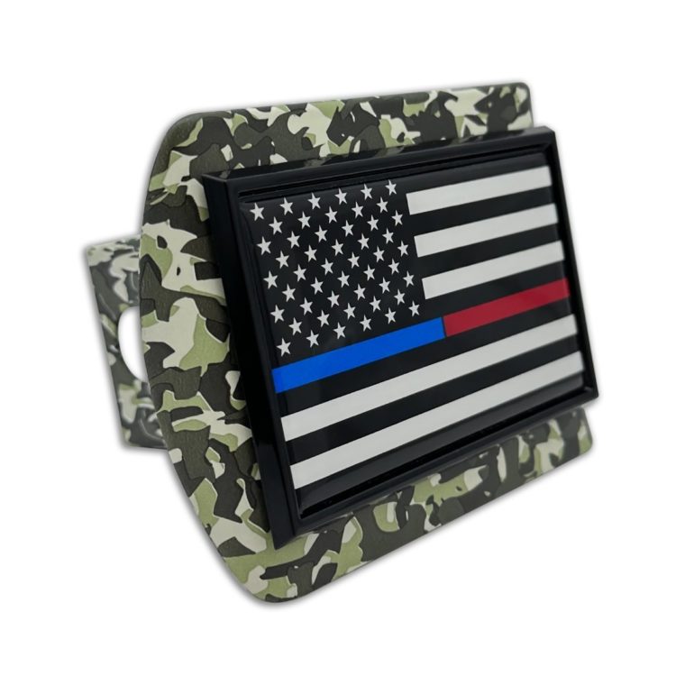 First Responders Matte Chrome Hitch Cover
