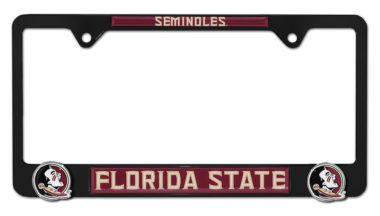 Florida State Seminoles Black 3D License Plate Frame