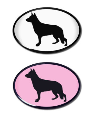 German Shepard 3D Decal 2-Pack