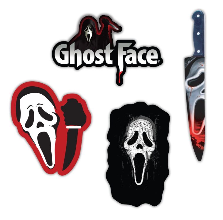 Ghost Face Horror Decal 4-Pack image