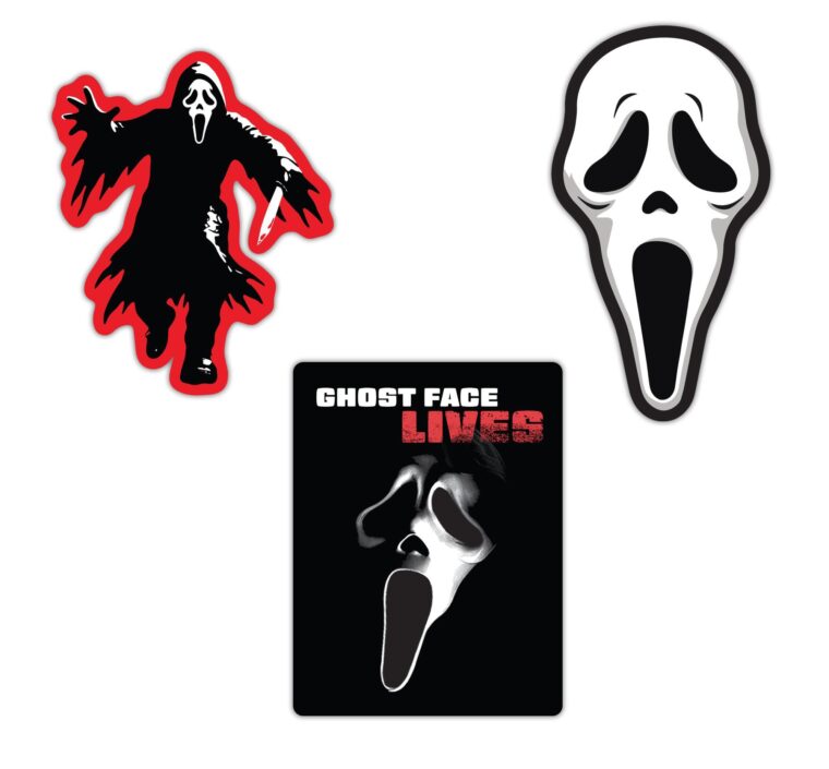 Ghost Face Horror Decal 3-Pack image