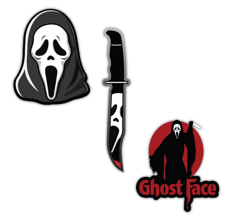 Ghost Face Classic Decal 3-Pack image