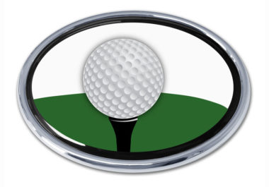 Golf Ball Chrome Emblem image