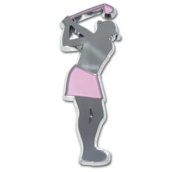 Golfer Female Chrome Emblem image