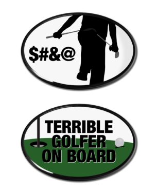 Terrible Golfer 3D Decal 2-Pack