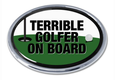 Terrible Golfer Chrome Emblem