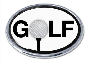 Golf White Chrome Emblem image