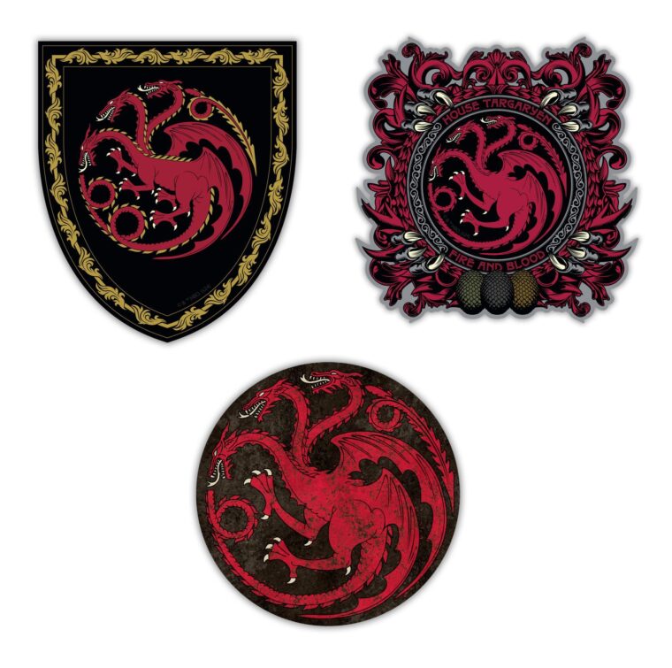 House Targaryen Decals – 3 Pack image