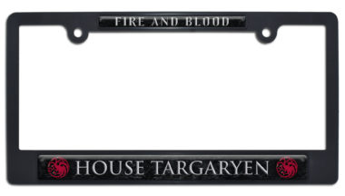 House Targaryen Plastic License Plate Frame