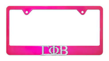 Gamma Phi Beta Pink License Plate Frame image