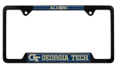 Georgia Tech Alumni Black License Plate Frame image
