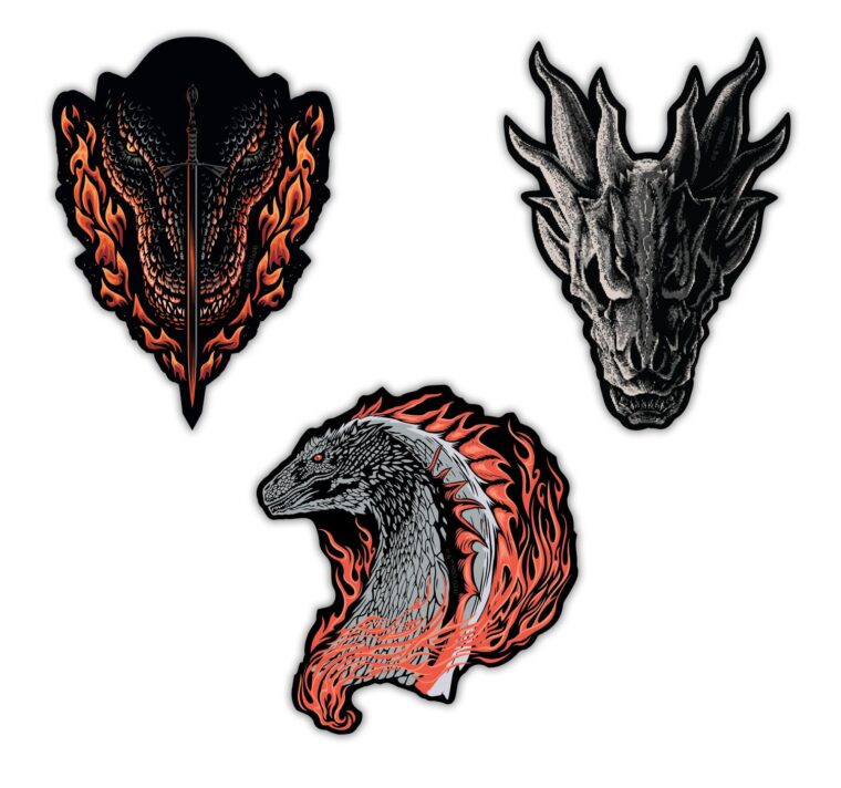House of the Dragon Decals – 3 Pack image