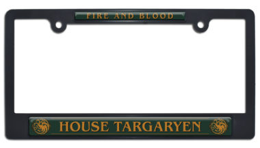 House Targaryen Green Plastic License Plate Frame