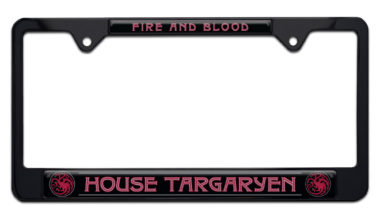 House Targaryen Red License Plate Frame