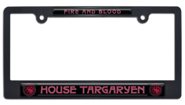 House Targaryen Red Plastic License Plate Frame