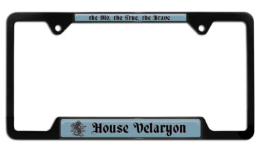 House Velaryon Open Corner License Plate Frame image