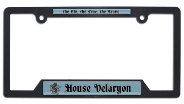 House Velaryon Open Corner Plastic License Plate Frame image