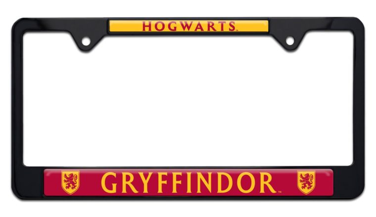 Harry Potter Gryffindor Black Standard License Plate Frame