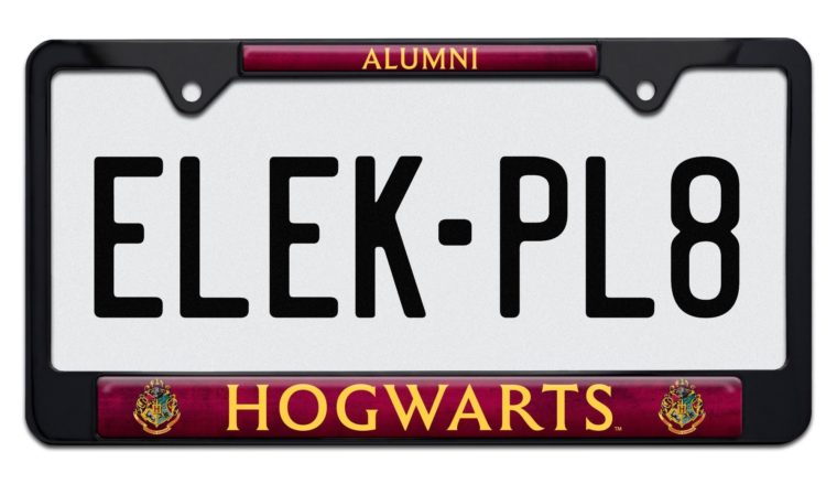 Harry Potter Alumni Black Standard License Plate Frame