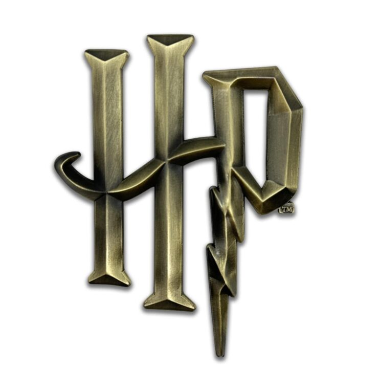 Harry Potter Hogwarts Antique Gold Emblem image