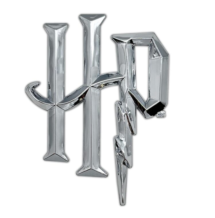 Harry Potter Hogwarts Chrome Metal Emblem