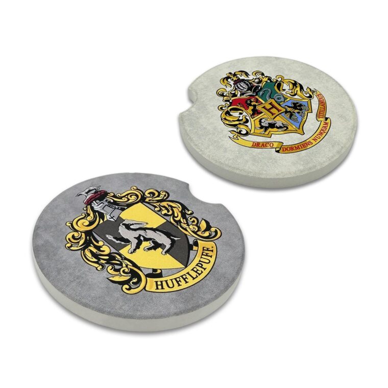 Hufflepuff & Hogwarts 2-Pack Ceramic Coasters