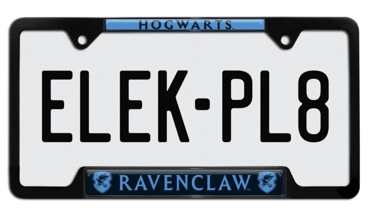 Harry Potter Ravenclaw Black Open License Plate Frame