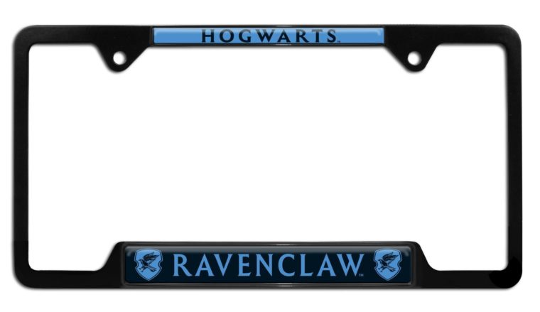 Harry Potter Ravenclaw Black Open License Plate Frame