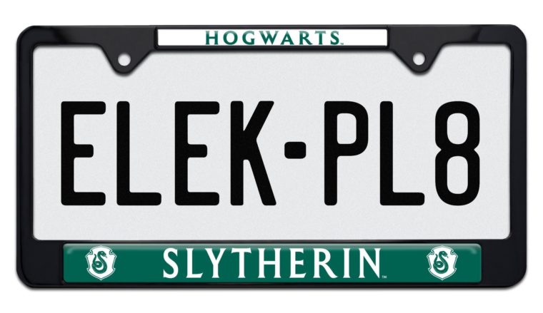 Harry Potter Slytherin Black Standard License Plate Frame