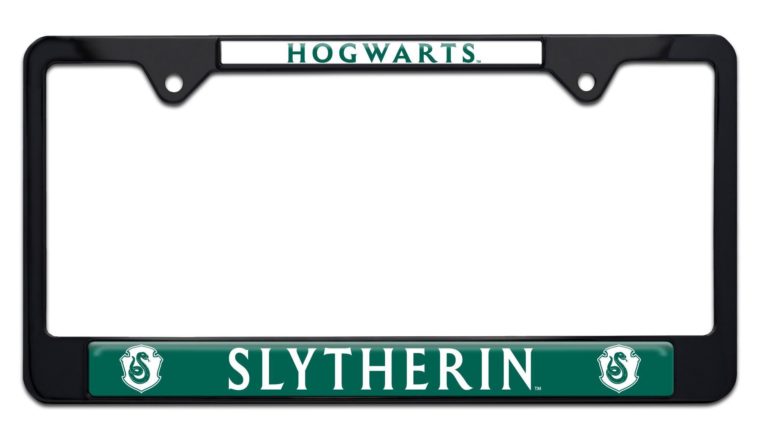 Harry Potter Slytherin Black Standard License Plate Frame