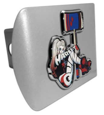 Harley Quinn Brushed Metal Hitch Cover image