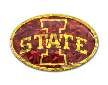 Iowa State Red 3D Reflective Decal