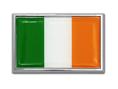 Ireland Flag Chrome Emblem