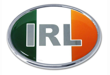 Ireland Flag Chrome Emblem