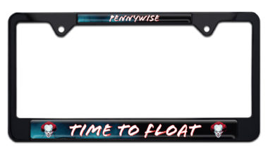 Pennywise Black Metal Standard Size License Plate Frame