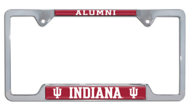 Indiana Alumni Chrome Open License Plate Frame