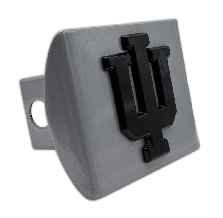 Indiana University Matte Chrome Hitch Cover