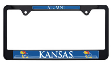 University of Kansas Alumni Black License Plate Frame image