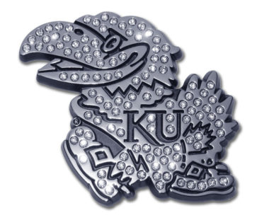 University of Kansas Crystal Chrome Emblem