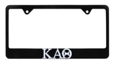 Kappa Alpha Theta Black License Plate Frame image