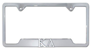 Kappa Delta Sorority Chrome Open License Plate Frame image
