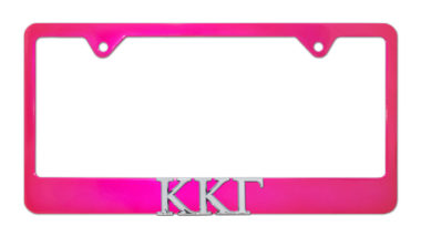 Kappa Kappa Gamma Pink License Plate Frame image
