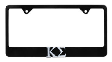 Kappa Sigma Black License Plate Frame image