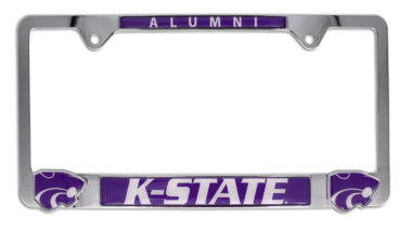Kansas State 3D Alumni License Plate Frame