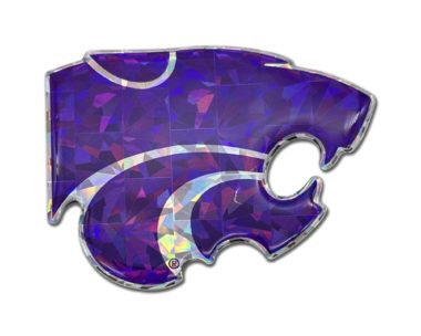 Kansas State Purple 3D Reflective Decal