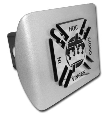 Knights Templar Brushed Hitch Cover