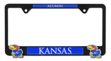 Kansas Alumni Black 3D License Plate Frame image