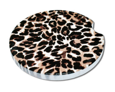 Leopard Print Car Coaster - 2 Pack image